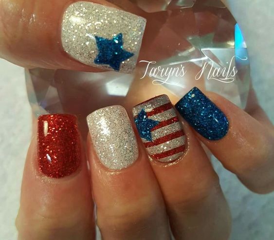 45 4th of July Nail Art Design Ideas