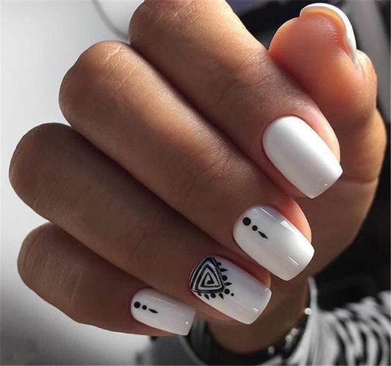 74 Stunning Short White Acrylic Nail Designs to Inspire You