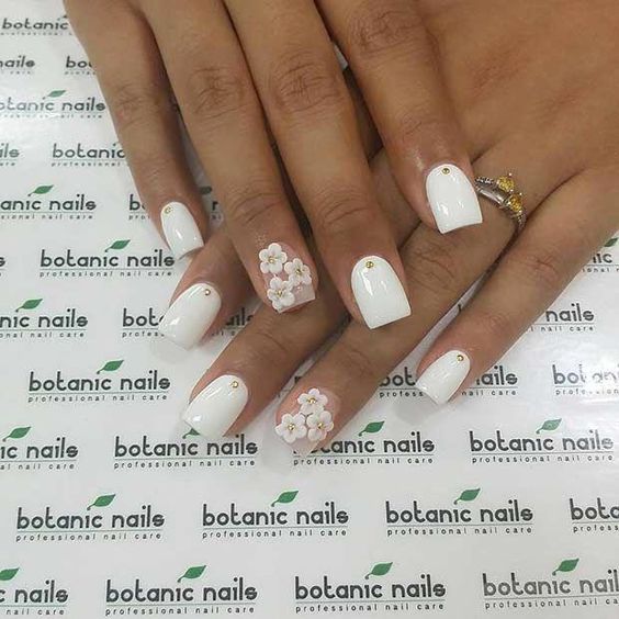 74 Stunning Short White Acrylic Nail Designs to Inspire You