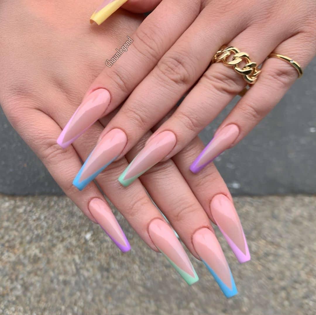 49 Outstanding Acrylic Coffin Nail Designs