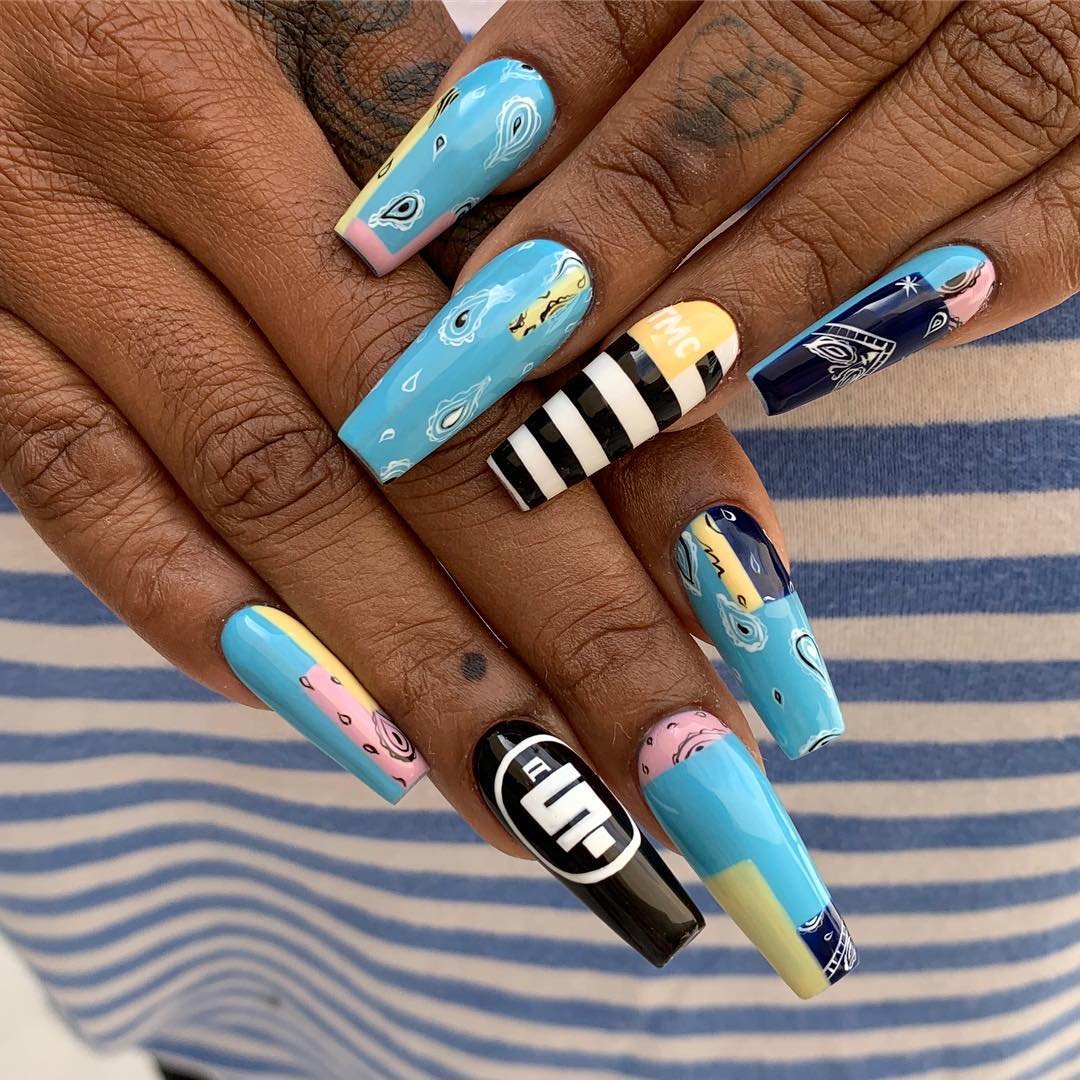 50 Impressive Long Coffin Nail Art Designs You Should Try