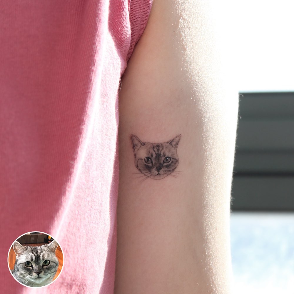 54 Lovely Cat Tattoos For Women