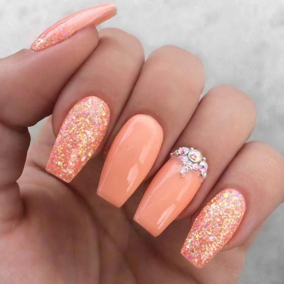 60 Pretty Acrylic Coffin Nails for Summer 2021