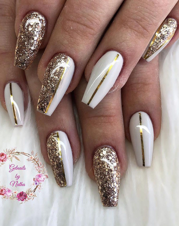 45 Pretty Glitter Nail Art Designs You Should Try