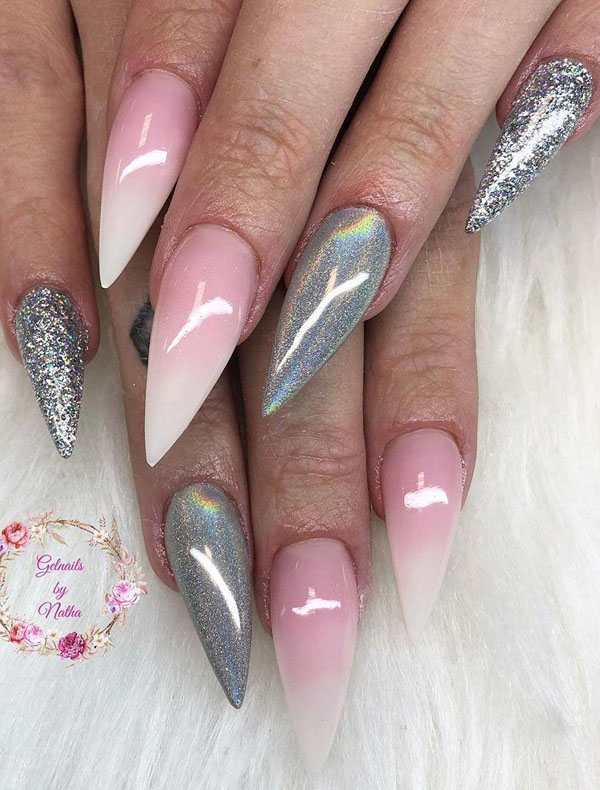 45 Pretty Glitter Nail Art Designs You Should Try