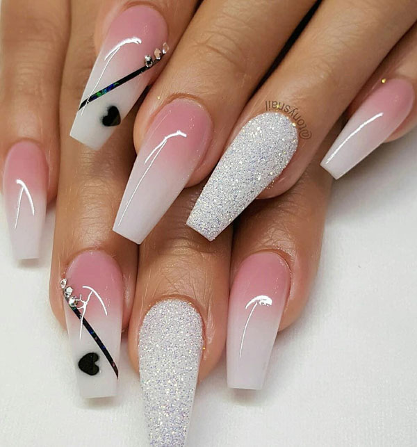 30 Outstanding Coffin Shape Nail Designs