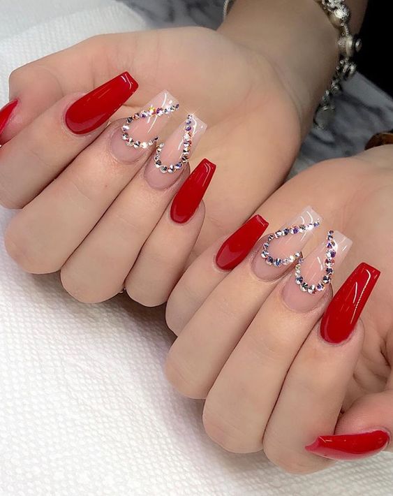 50 Festive Red Coffin Christmas Nails to Inspire You Xuzinuo Page 24