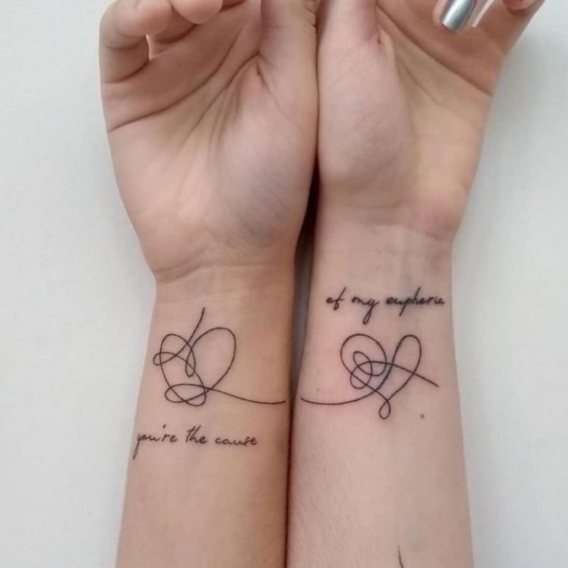 50 Cute Matching Couple Tattoos For Lovers to Inspire You Xuzinuo