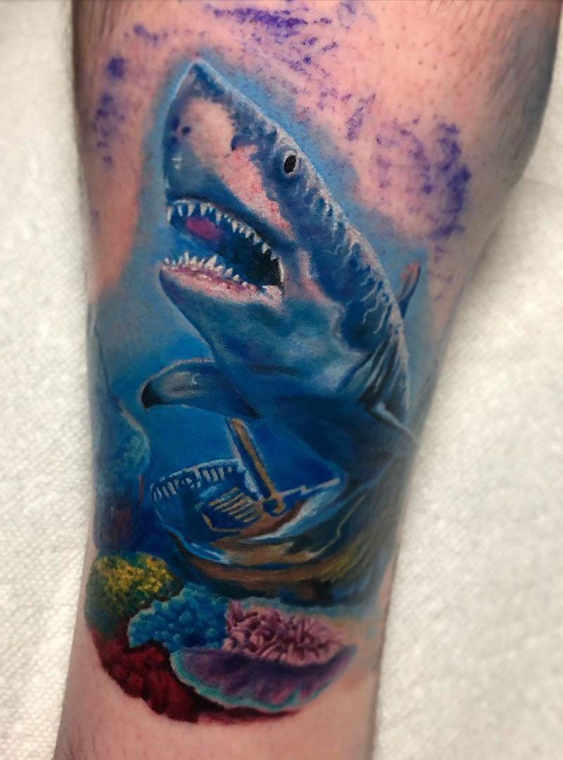 55 Gorgeous Shark Tattoos to Inspire You
