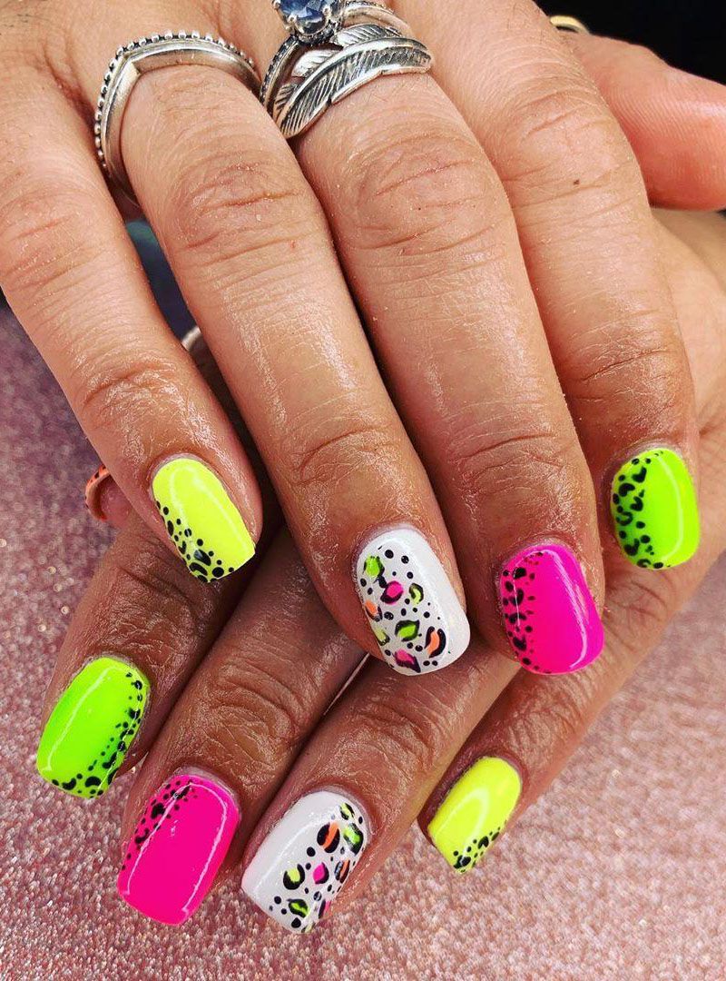50 Pretty Neon Nails for Spring You Have to Try