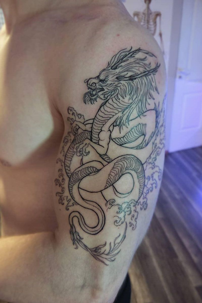 30 Pretty Dragon Tattoos Improve Your Temperament