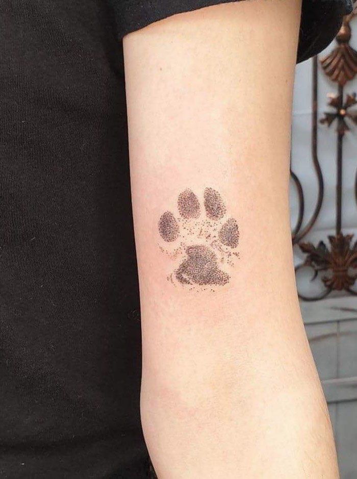 30 Pretty Paw Print Tattoo Designs to Inspire You