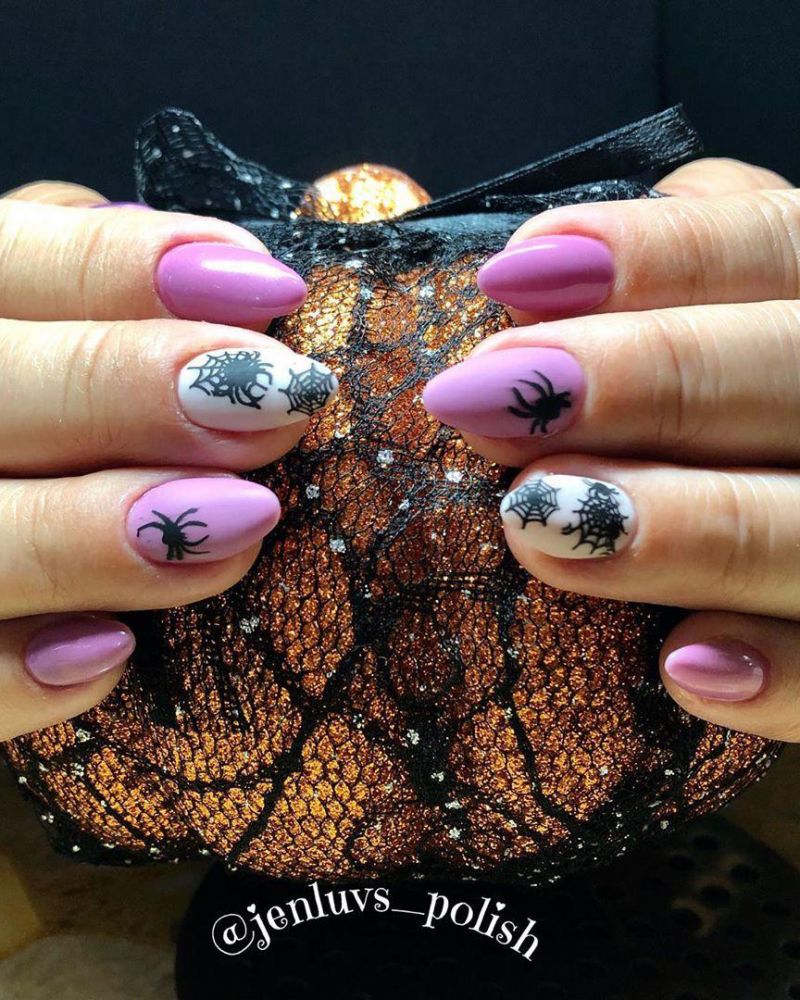 30 Trendy Halloween Spider Nail Art Designs for 2022