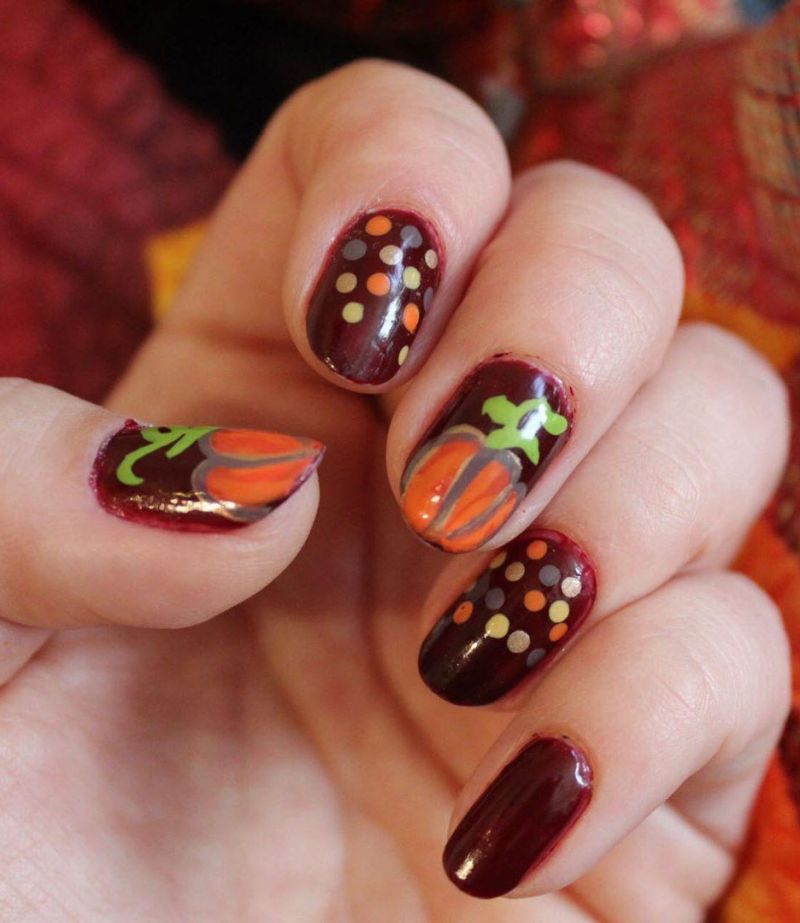 30 Trendy Thanksgiving Nail Art Designs You Should Try