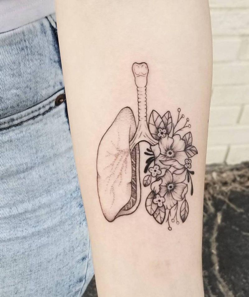 30 Pretty Lung Tattoos to Inspire You