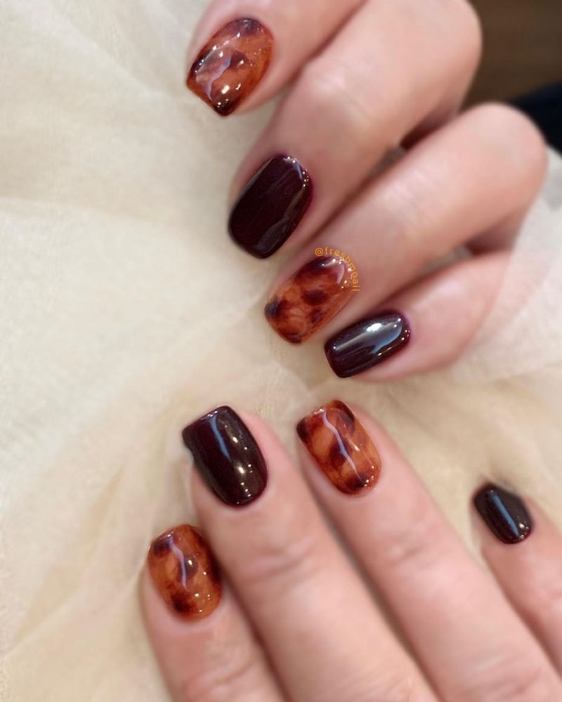 30 Trendy Amber Nails That You Can't Resist
