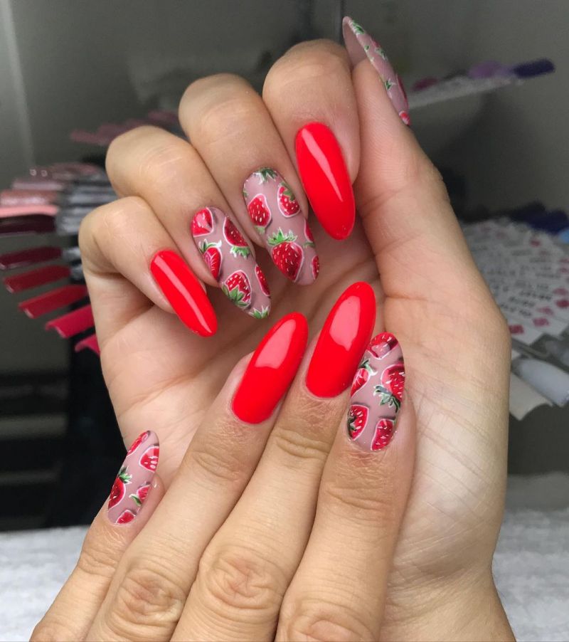 30 Trendy Strawberry Nails You Will Love
