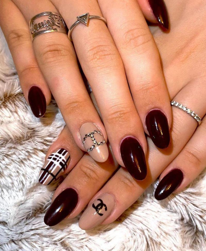 COCO Chanel Nail art design  Chanel nail art, Chanel nails, Pretty nail art  designs