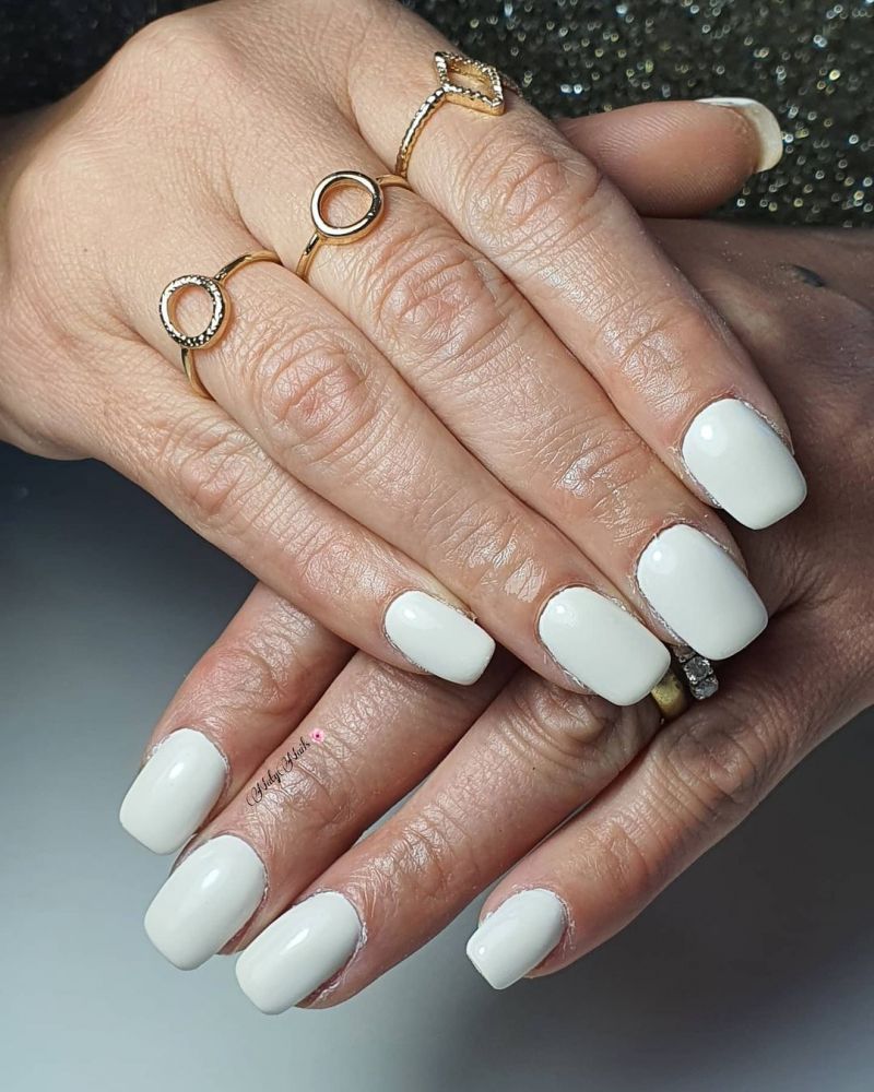 30 Trendy Milk Nails Make You Attractive