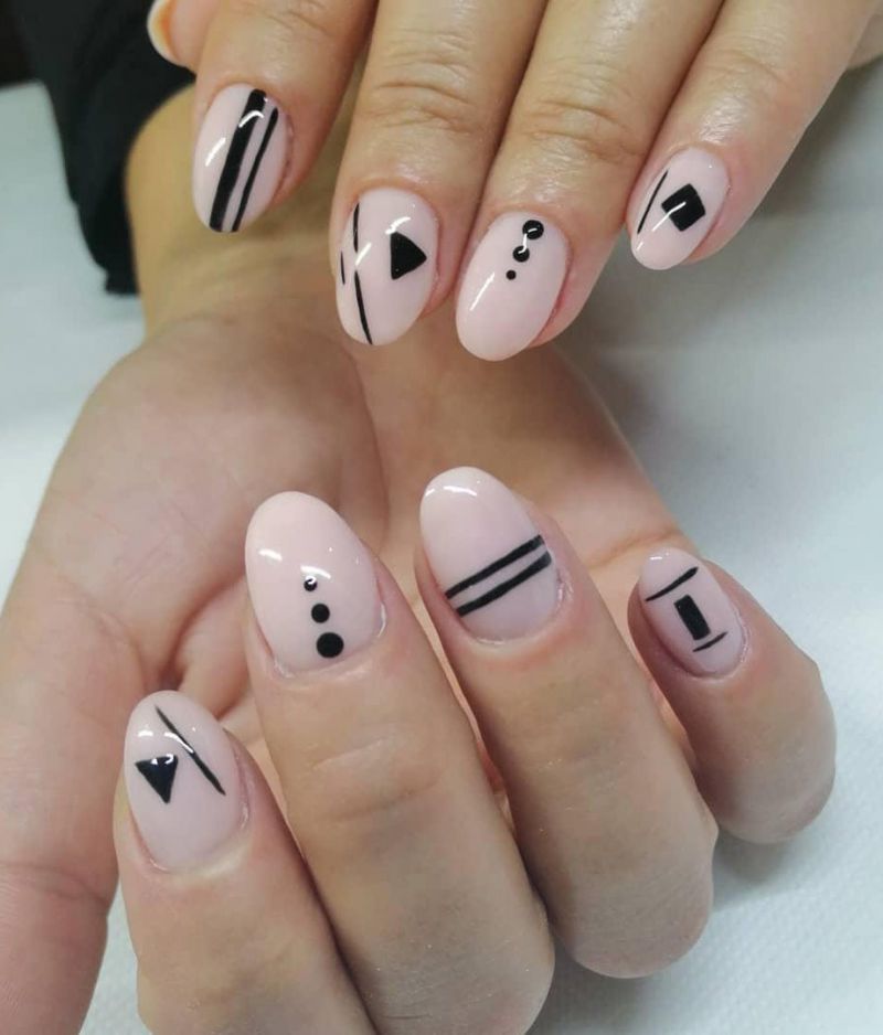 30 Trendy Geometric Nail Art Designs to Try Right Now, Xuzinuo