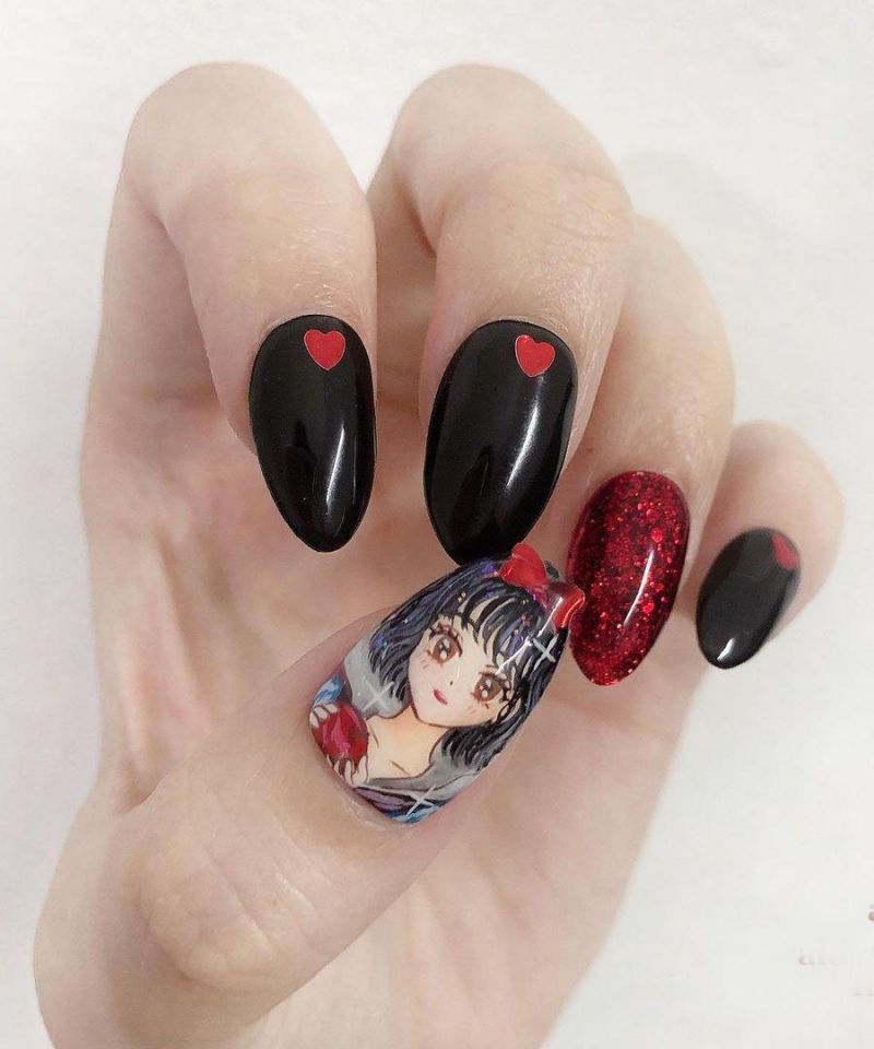 30 Elegant Snowwhite Nail Art Designs You Will Love