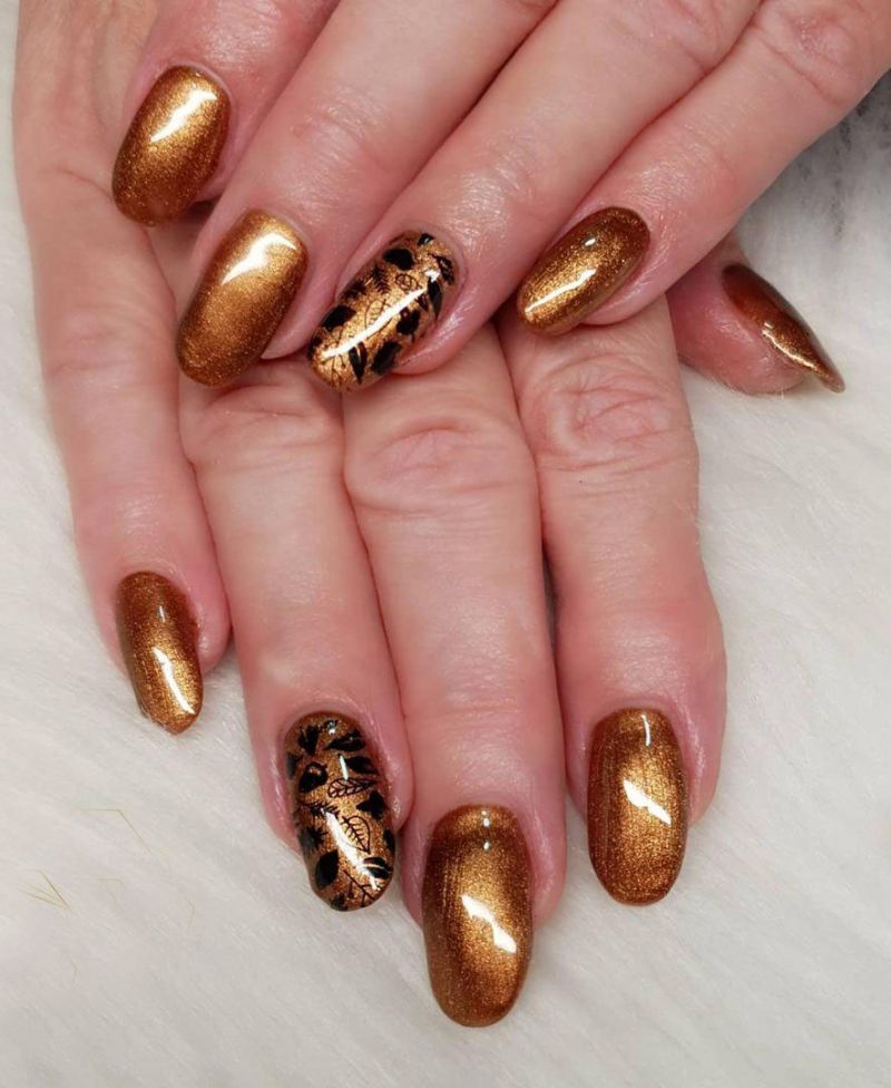 30 Gorgeous Bronze Nails To Inspire You