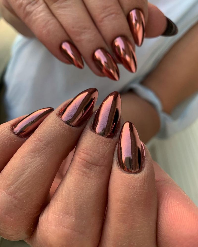 30 Gorgeous Bronze Nails To Inspire You