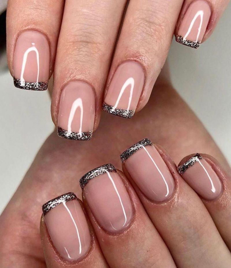 30 Trendy Glitter French Nails To Inspire You