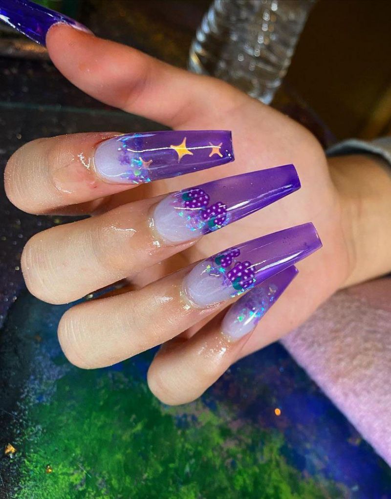 30 Trendy Grape Nail Art Designs You Need to Try