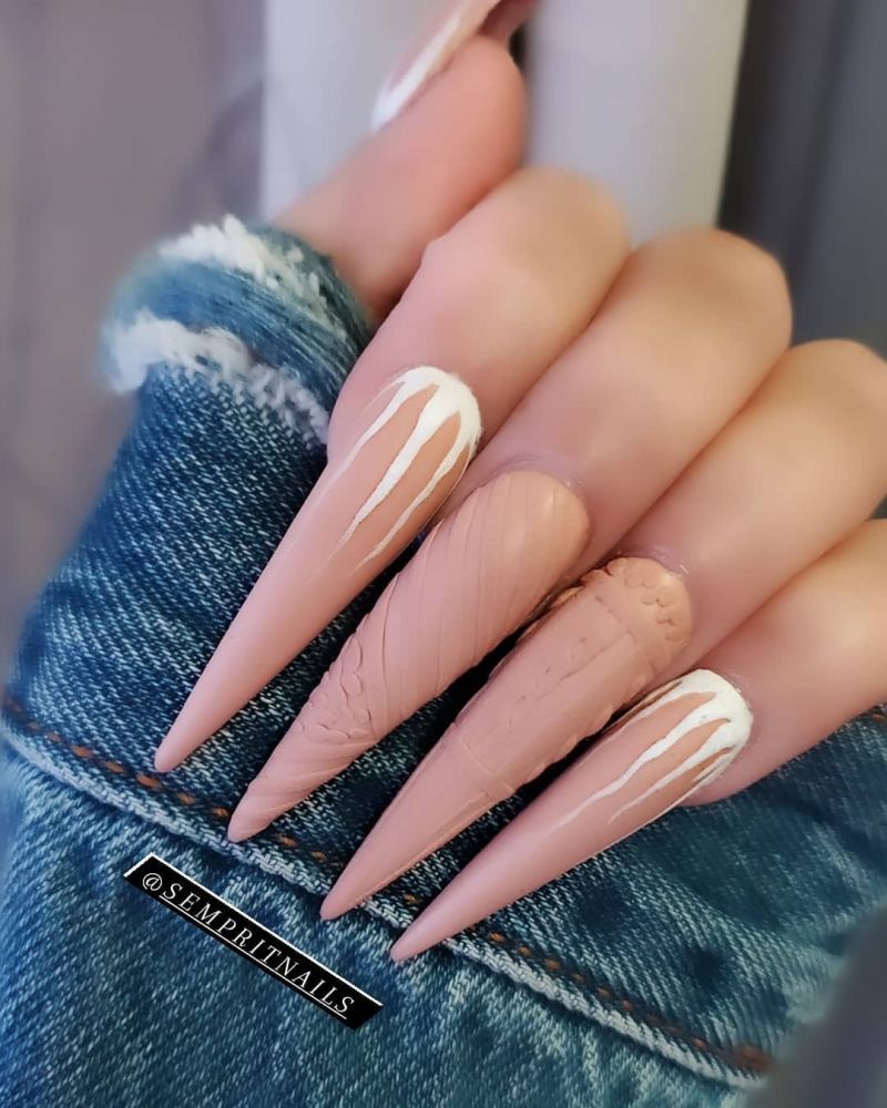 30 Elegant Sweater Nails You Will Love