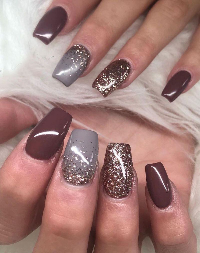 30 Trendy Glitter Fade Nails You Have to See