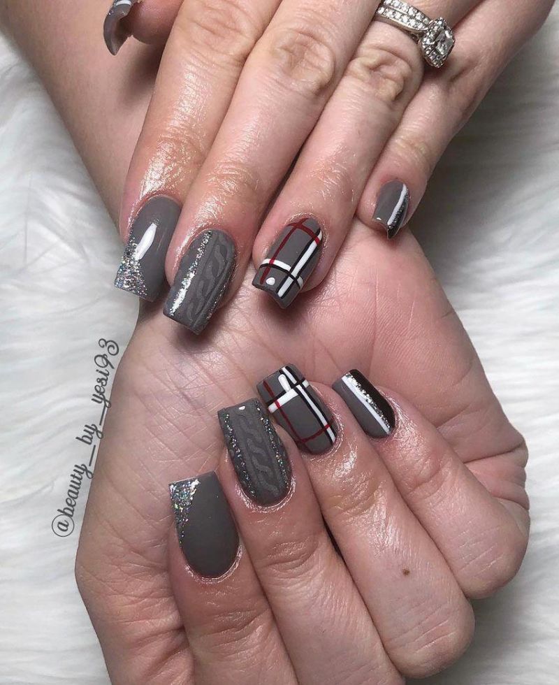 30 Elegant Sweater Nails You Will Love