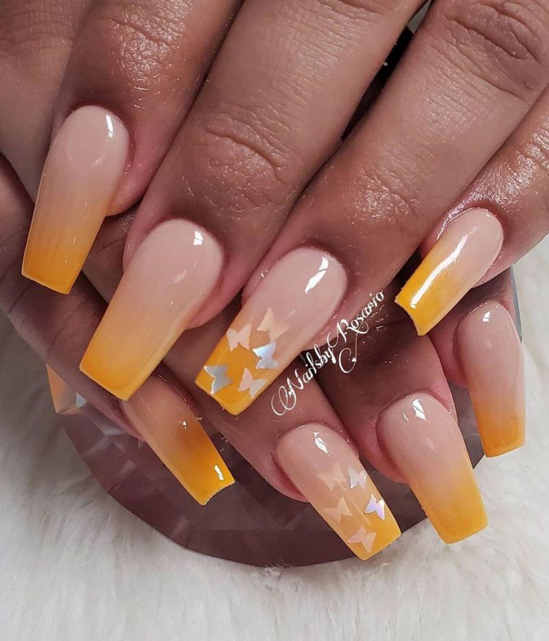 30 Elegant Yellow Ombre Nails to Try Right Now