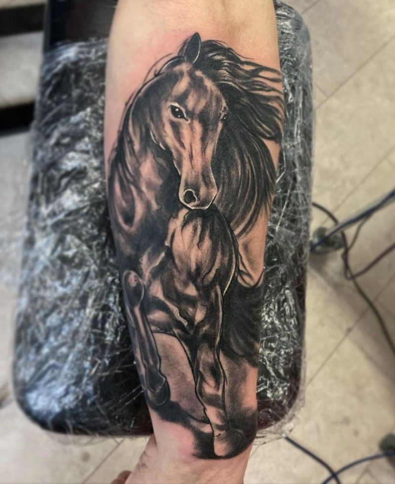 30 Pretty Horse Tattoos Make You Brave