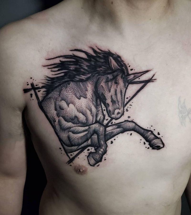 30 Excellent Unicorn Tattoos You Will Love