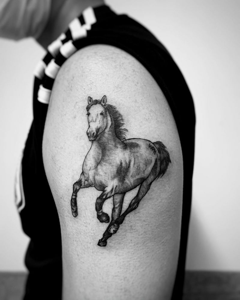 30 Pretty Horse Tattoos Make You Brave