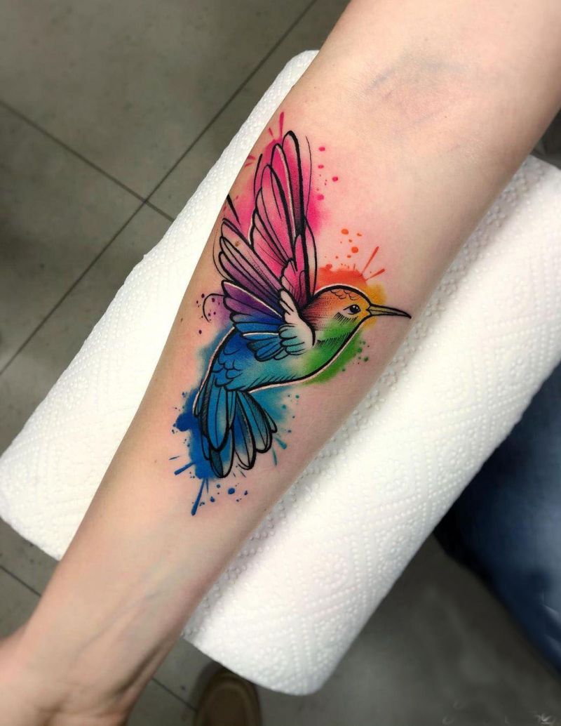 30 Pretty Watercolor Tattoos You Must Try