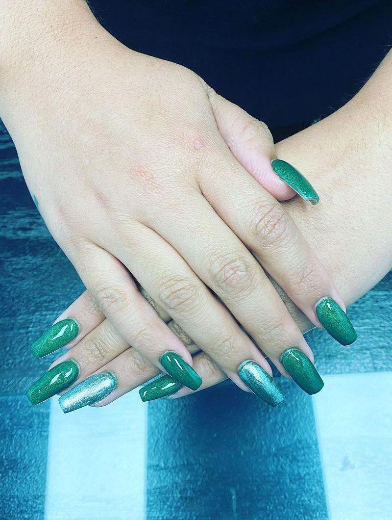 30 Pretty Green Acrylic Nails You Must Love