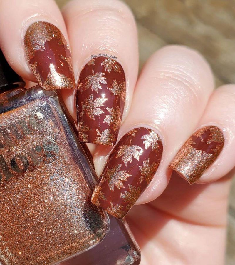 30 Trendy Copper Acrylic Nails You Need to Try