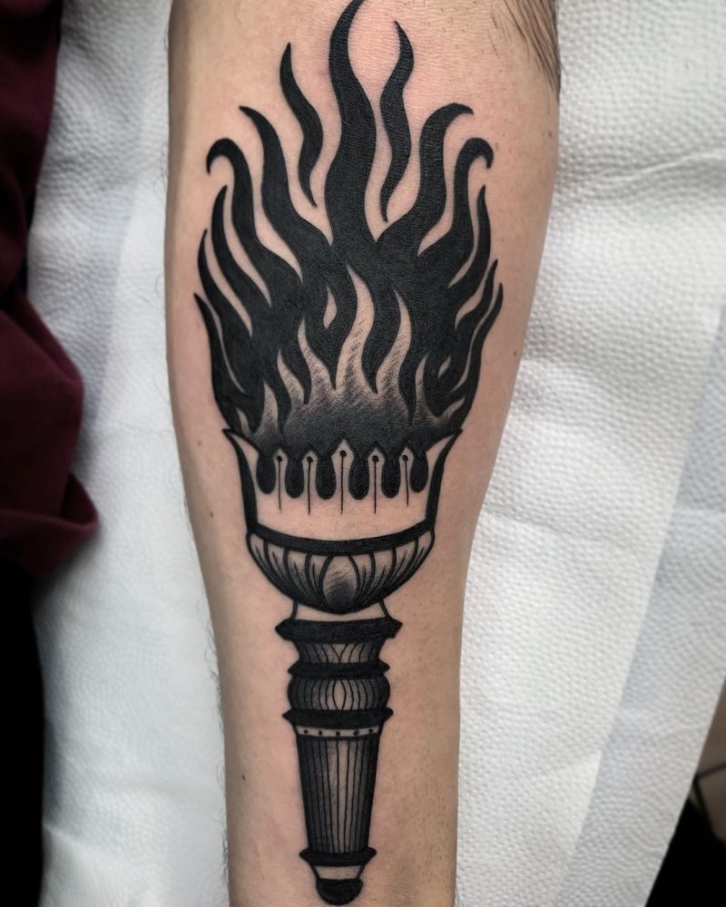 30 Perfect Torch Tattoos You Must Try