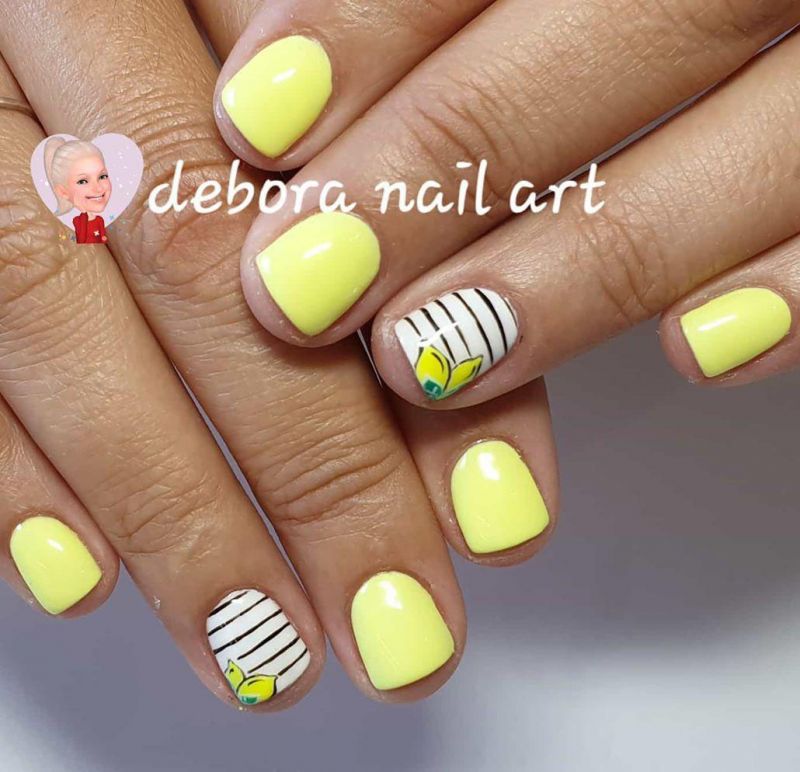30 Trendy Lemon Nail Art Designs to Inspire You
