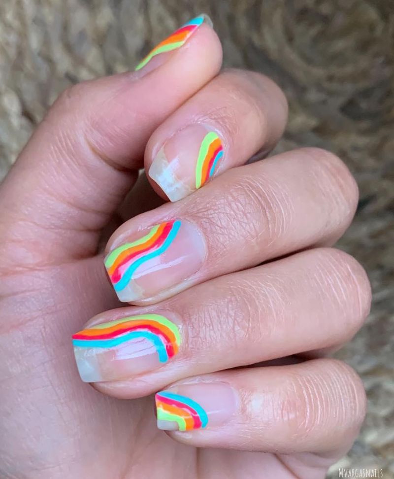 30 Trendy Rainbow Nail Art Designs You Must Love