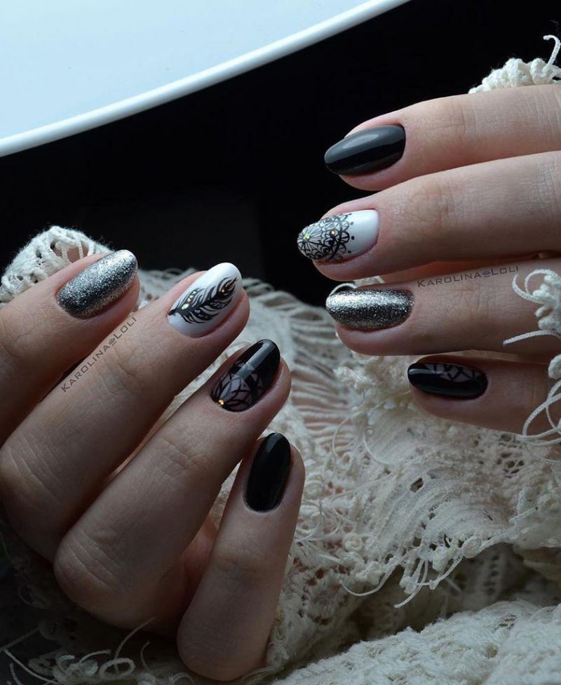 30 Trendy Feather Nail Art Designs Just For You
