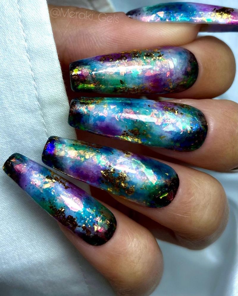 30 Gorgeous Galaxy Nail Art Designs You Must Love