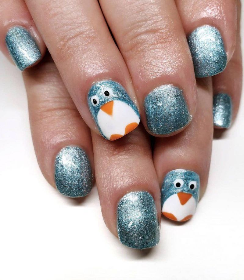 30 Cute Penguin Nail Art Designs You Can Copy