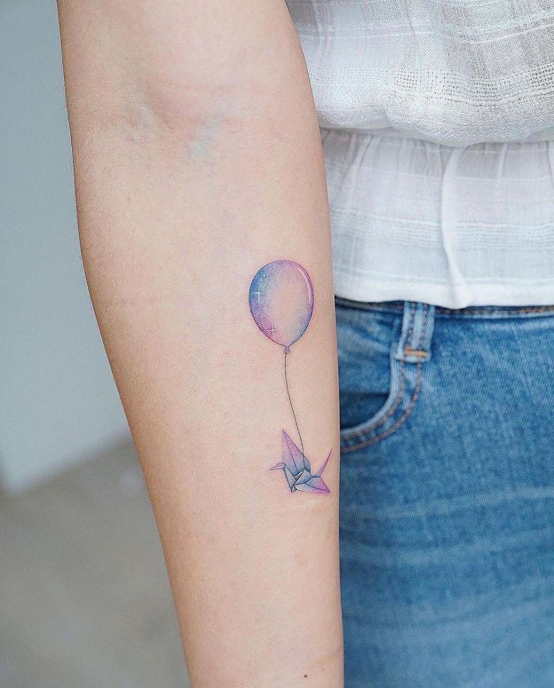 30 Pretty Paper Crane Tattoos You Will Love