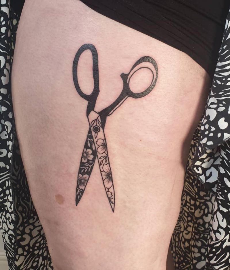 30 Unique Scissor Tattoos You Will Love