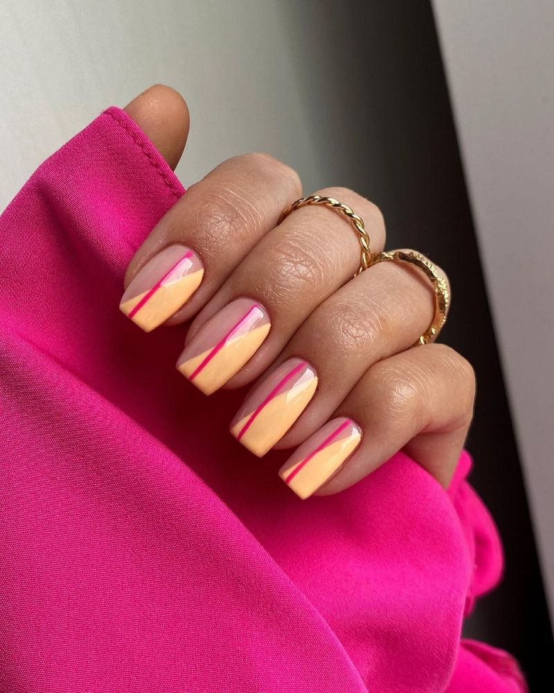 30 Pretty Peach Acrylic Nails You Will Love