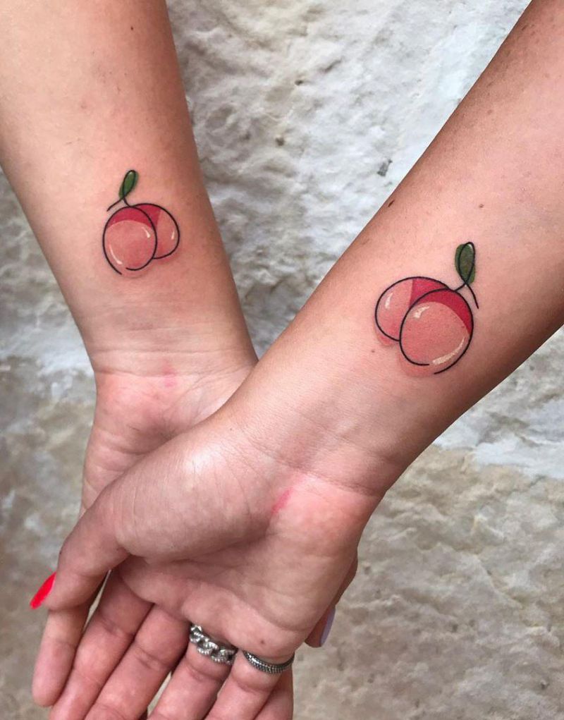 30 Pretty Peach Tattoos You Must Try