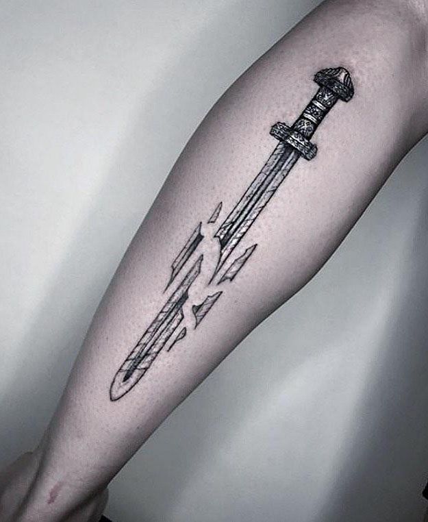 30 Pretty Sword Tattoos You Can Copy